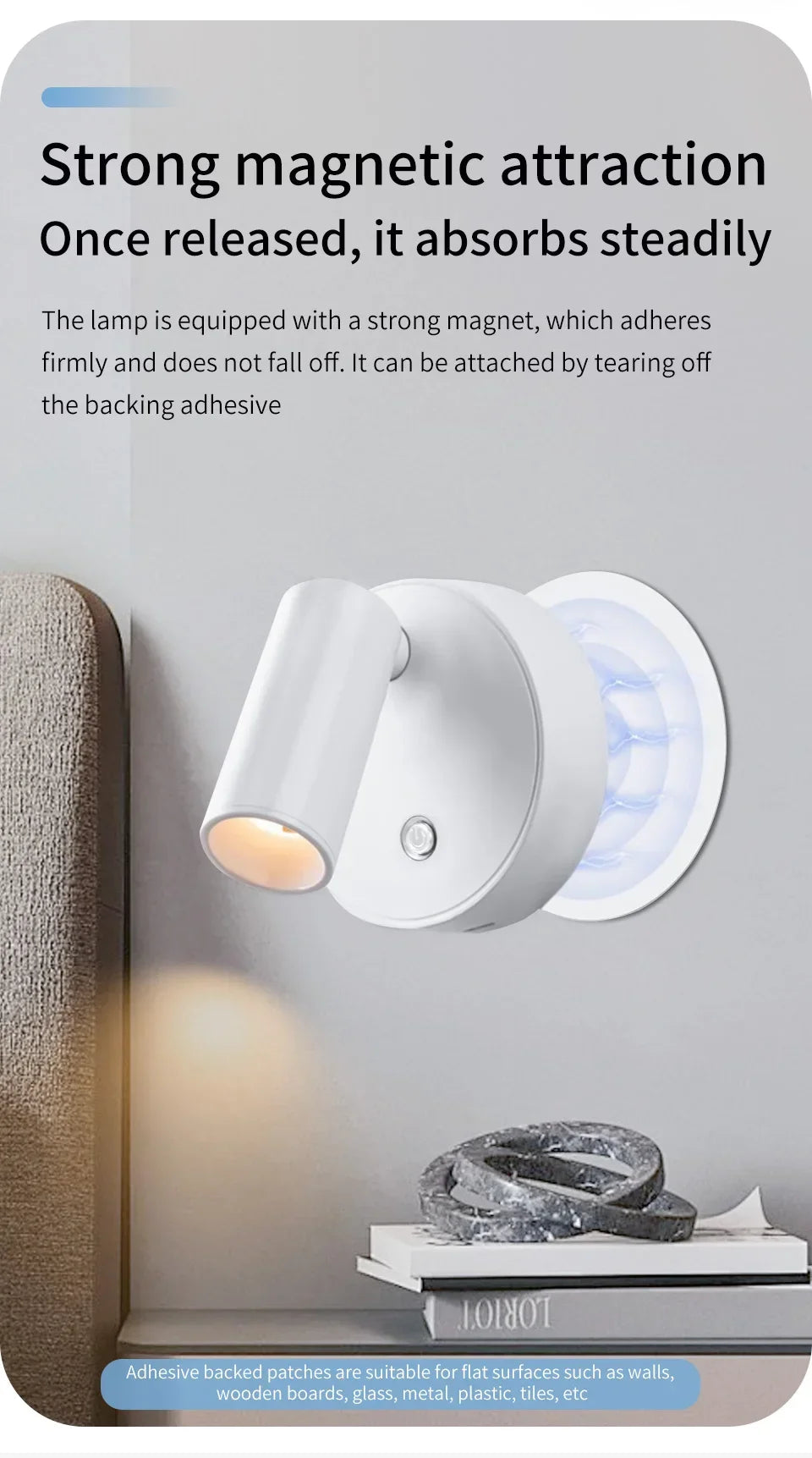 LumiSpot™ Rechargeable Magnetic Wall Light
