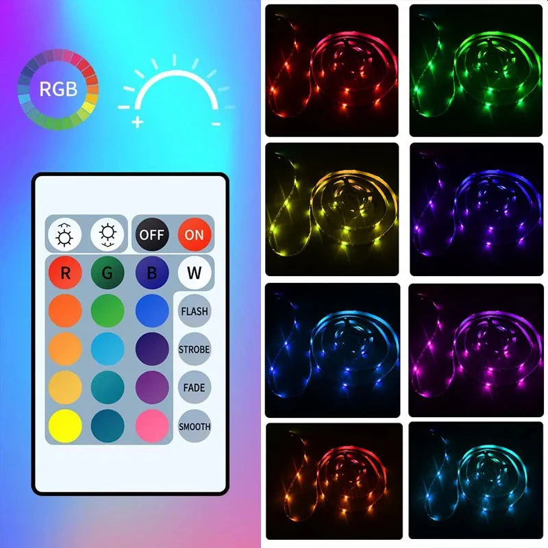 GlowStrip™ RGB LED Light Strip with Remote