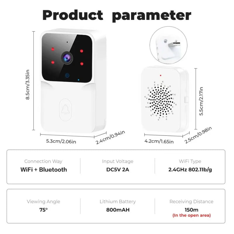 SecureView™ Smart WiFi Video Doorbell
