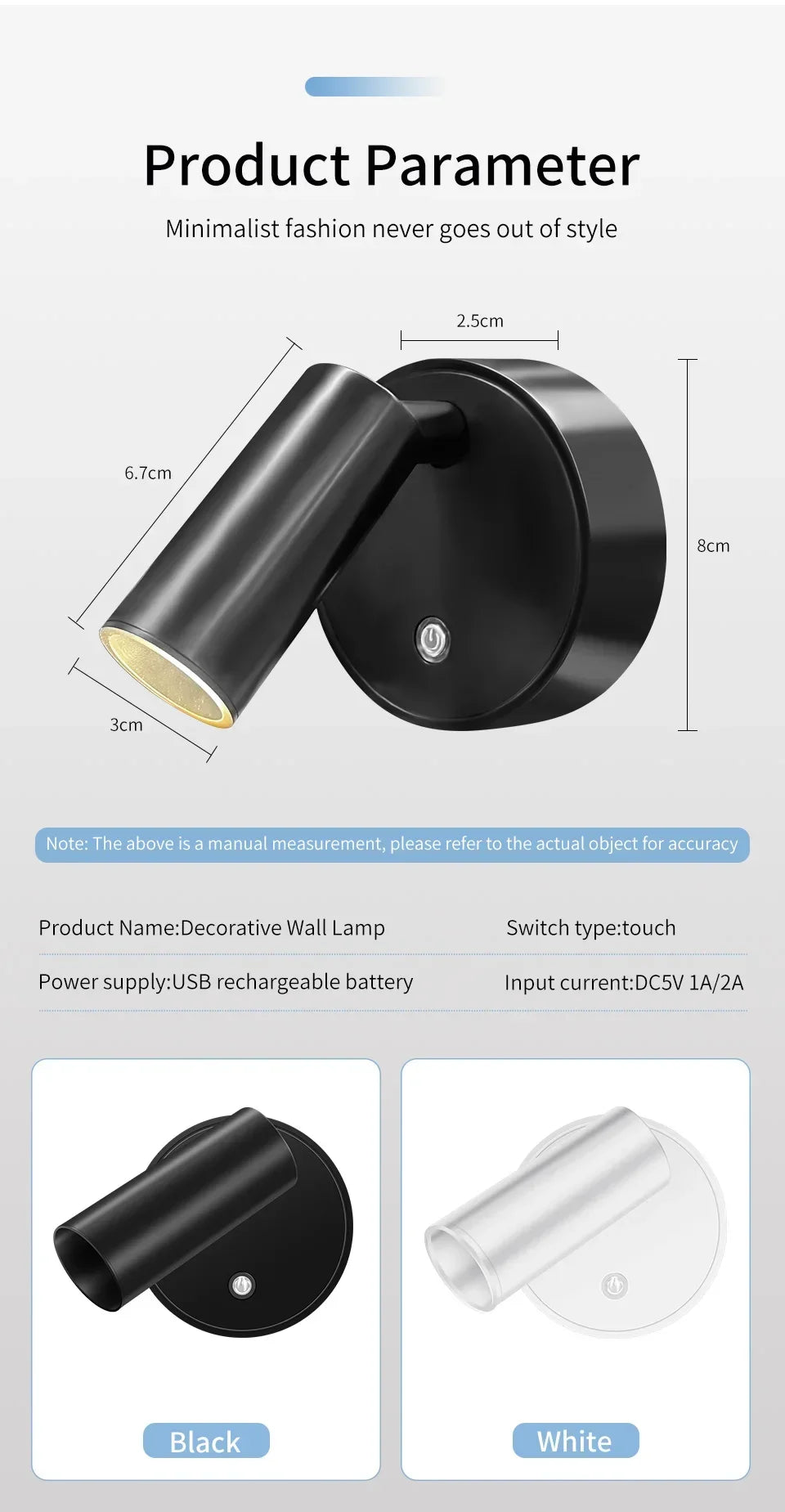 LumiSpot™ Rechargeable Magnetic Wall Light